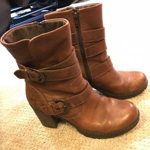 Born BOC booties. Size 7.5. Brown Cognac color.